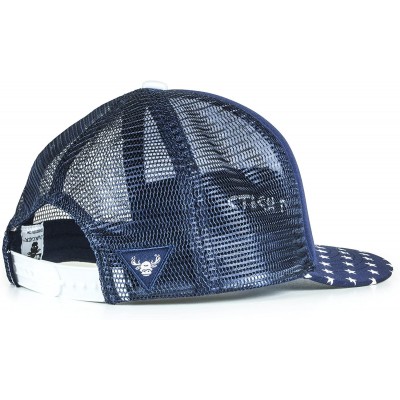 Baseball Caps USA Mesh Trucker Hat (Snapback Baseball Cap) USA Hat - Sun Protection - Navy - C0183WARALE $29.29