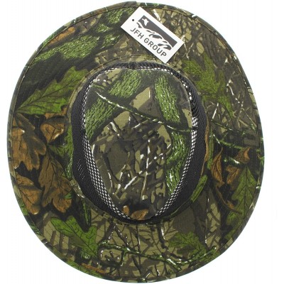 Sun Hats Wide Brim Unisex Camo Safari Outback Summer Hat w/ Neck Flap (Hunting Green FBN L) - C7184MQ3YNI $11.14