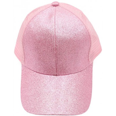 Baseball Caps Kids Ponytail Hat-Girls Baseball Cap with High Bun Messy Ponytail Hole Sun Visor Caps Fit Age 2-8 - 2pack Pink ...