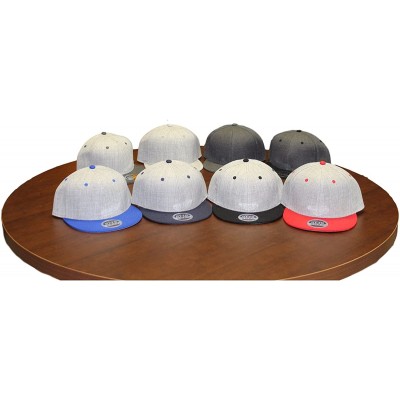 Baseball Caps Custom Snapback Hat Otto Embroidered Your Own Text Flatbill Bill Snapback - Grey - CD187D5NW2H $26.37