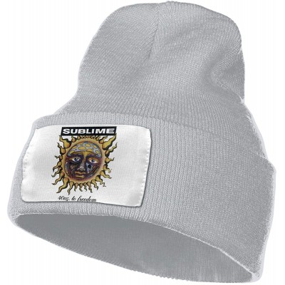 Skullies & Beanies Unisex Sublime 40 Oz to Freedom Beanie Hat Winter Warm Knit Skull Hat Cap - Gray - CW18KQZLMAS $20.28
