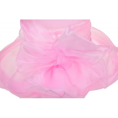 Sun Hats Women's Breathable Bowknot Kentucky Derby Hat Tea Party Church Wedding Hat - Pink - CO18CWNN695 $15.54