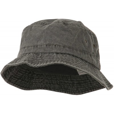 Sun Hats Big Size Washed Hat - Black - C511IH3MTRB $41.96