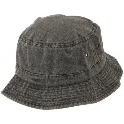 Sun Hats Big Size Washed Hat - Black - C511IH3MTRB $28.17