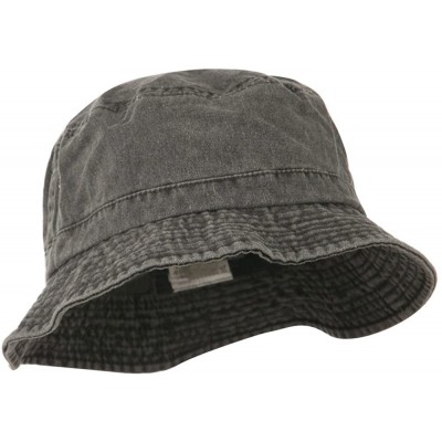 Sun Hats Big Size Washed Hat - Black - C511IH3MTRB $28.17