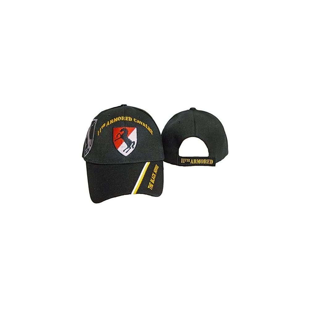 Baseball Caps 11th Armored Cavalry Regiment Baseball Cap Black Horse 11th ACR Hat Mens - CU11XA0HDQR $14.14