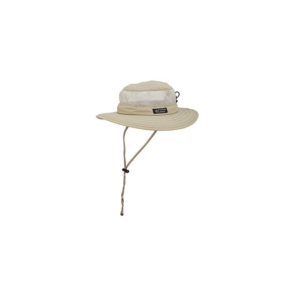 Sun Hats Men's Boonie Mesh Sides Hat - Khaki - CJ113OTN4VD $22.18