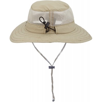 Sun Hats Men's Boonie Mesh Sides Hat - Khaki - CJ113OTN4VD $22.18