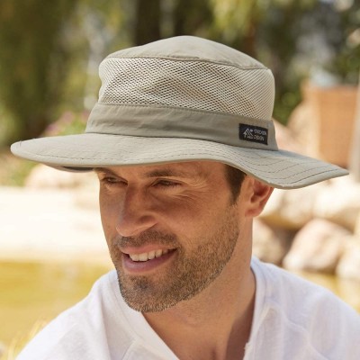 Sun Hats Men's Boonie Mesh Sides Hat - Khaki - CJ113OTN4VD $22.18