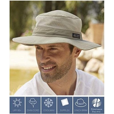 Sun Hats Men's Boonie Mesh Sides Hat - Khaki - CJ113OTN4VD $22.18