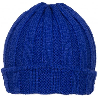 Skullies & Beanies Winter Ribbed Pocket Beanies - Royal - CN11P5L1GIL $7.06