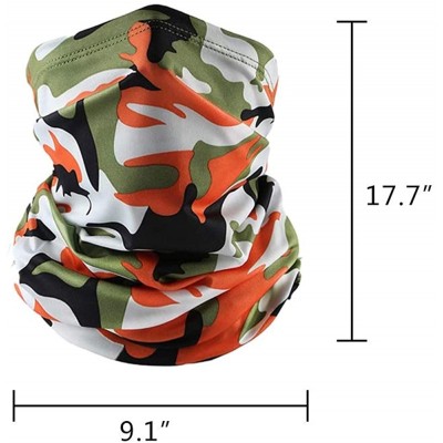 Balaclavas Unisex Bandana Face Mask Seamless Colorful Neck Gaiter Rave Face Cover Balaclava for Sun Dust Protection - CV197SO...