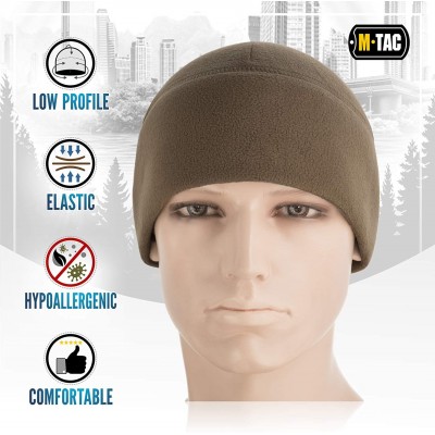 Skullies & Beanies Watch Cap Fleece 260 Slimtex Mens Winter Hat Military Tactical Skull Cap Beanie - Dark Olive - C5187Q2QQSS...