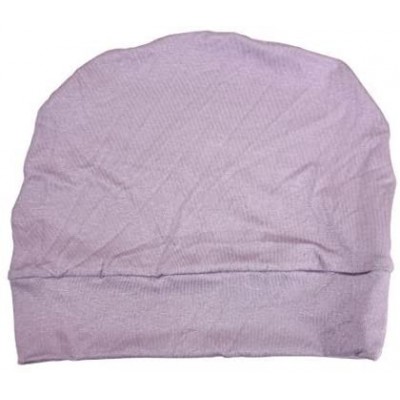 Skullies & Beanies Womens Soft Sleep Cap Comfy Cancer Wig Liner & Hair Loss Cap - Lavender - CV12E5ZA3ML $18.61