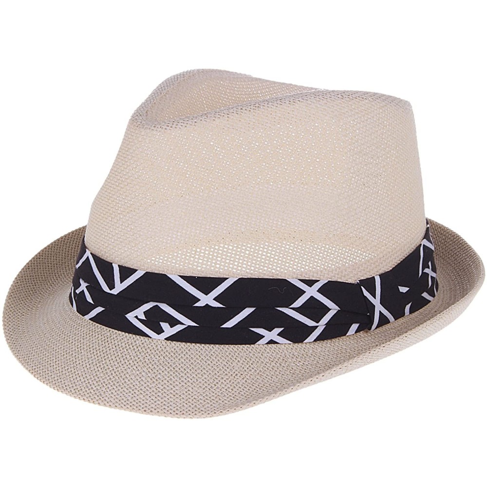 Fedoras Vintage Unisex Fedora Hat Classic Timeless Light Weight - 2120 Beige - CQ18EMNGUSN $11.82