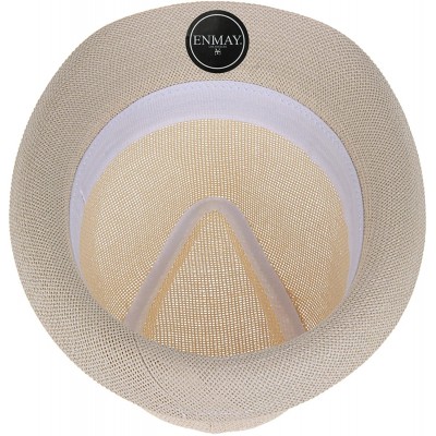 Fedoras Vintage Unisex Fedora Hat Classic Timeless Light Weight - 2120 Beige - CQ18EMNGUSN $11.82