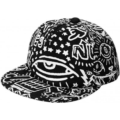 Baseball Caps Custom Glow in The Dark Adjustable 420 Flatbill - Abstract - CL12LT8KXL9 $11.39