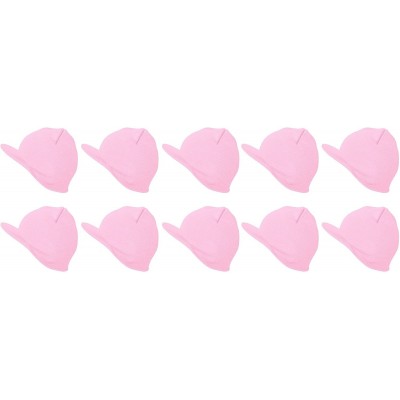 Skullies & Beanies Cuffless Beanie Visor 10 Piece Pack - Light Pink - CE17Z2QGRW5 $23.17