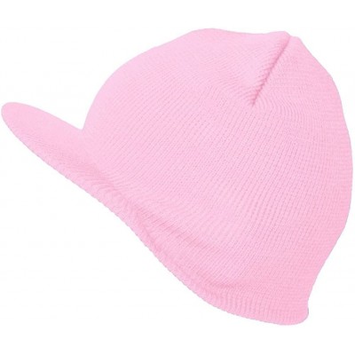 Skullies & Beanies Cuffless Beanie Visor 10 Piece Pack - Light Pink - CE17Z2QGRW5 $23.17