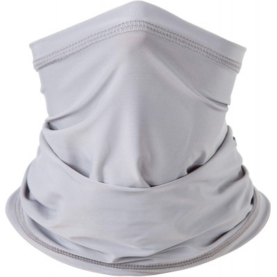 Skullies & Beanies Neck Gaiter Face Mask Bandana Shield Filters Multi-purpose Balaclava Headwear - Light Gray - C618LN4MT0N $...