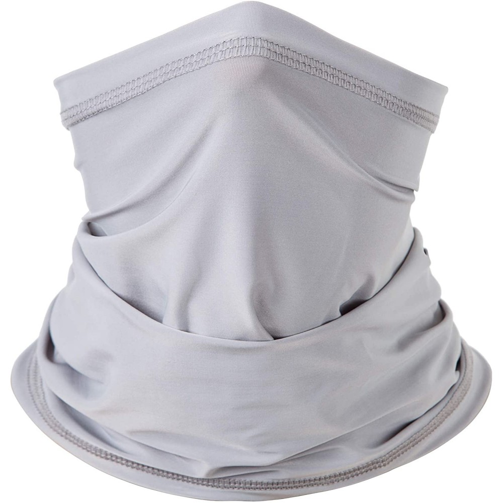 Skullies & Beanies Neck Gaiter Face Mask Bandana Shield Filters Multi-purpose Balaclava Headwear - Light Gray - C618LN4MT0N $...