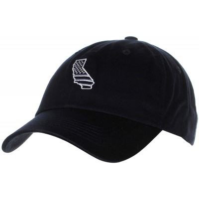 Baseball Caps Embroidery Classic Cotton Baseball Dad Hat Cap Various Design - California Navy - C917X64HR00 $13.55