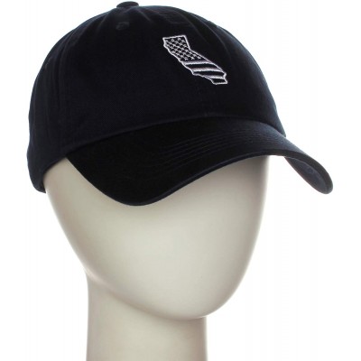 Baseball Caps Embroidery Classic Cotton Baseball Dad Hat Cap Various Design - California Navy - C917X64HR00 $13.55