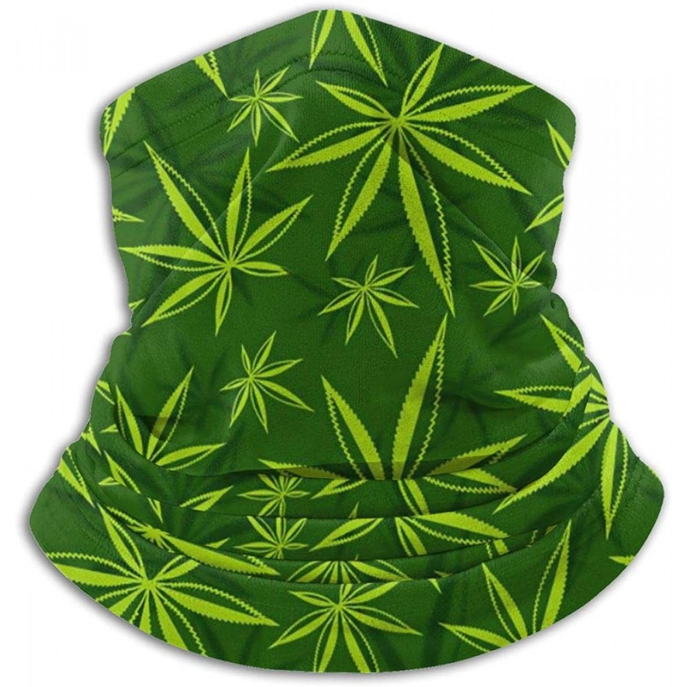 Balaclavas Neck Gaiter Headwear Face Sun Mask Magic Scarf Bandana Balaclava - Cannabis Weed Marijuana Leaves - CL197SDADZ4 $1...