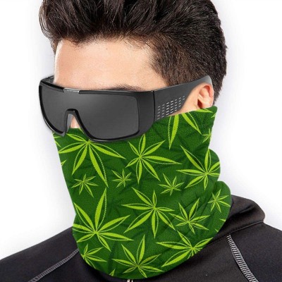 Balaclavas Neck Gaiter Headwear Face Sun Mask Magic Scarf Bandana Balaclava - Cannabis Weed Marijuana Leaves - CL197SDADZ4 $1...