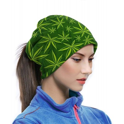 Balaclavas Neck Gaiter Headwear Face Sun Mask Magic Scarf Bandana Balaclava - Cannabis Weed Marijuana Leaves - CL197SDADZ4 $1...