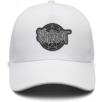 Sun Hats Unisex Mesh Flat Cap -Logo-Funny- Caps for Mens Womens - Slipknot Logo Funny-18 - CX18K75SX35 $14.20