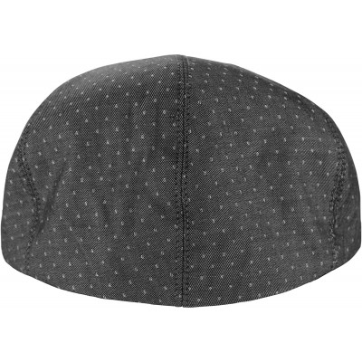 Newsboy Caps Men's Premium Cotton Summer Newsboy Cap SnapBrim Ivy Driving Stylish Hat - Black Dot-2922 - CN18QAZ290L $18.72