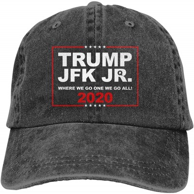 Baseball Caps Trump JFK Jr Adjustable Baseball Caps Denim Hats Cowboy Sport Outdoor - Black - CC18W5QL3GH $13.62