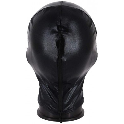 Balaclavas Metallic Cycling Face Neck Mask Hat Ultra Balaclava Hood - Black-cover Eyes - CC18X9UERZS $11.27