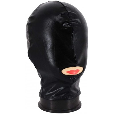 Balaclavas Metallic Cycling Face Neck Mask Hat Ultra Balaclava Hood - Black-cover Eyes - CC18X9UERZS $11.27