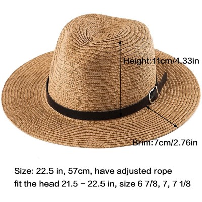 Fedoras Belt Fedora Hats for Women - Men Straw or Felt Hat Wide Brim Hat Women Sun Hat - CG18N0EXMGQ $10.81