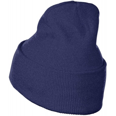 Skullies & Beanies Ba-Ku-Gou Outdoor Hat Knitted Hat Warm Beanie Caps for Men Women - Navy - C018Q0DYZHZ $18.28