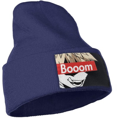 Skullies & Beanies Ba-Ku-Gou Outdoor Hat Knitted Hat Warm Beanie Caps for Men Women - Navy - C018Q0DYZHZ $18.28