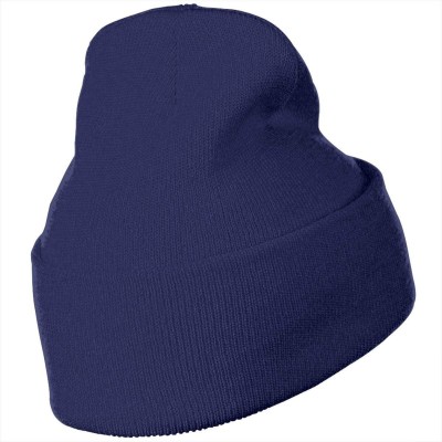 Skullies & Beanies Ba-Ku-Gou Outdoor Hat Knitted Hat Warm Beanie Caps for Men Women - Navy - C018Q0DYZHZ $18.28