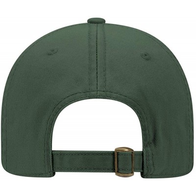 Sun Hats 6 Panel Low Profile Garment Washed Superior Cotton Twill - Dk. Green - C512IVB9E7V $11.44