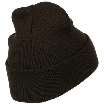 Skullies & Beanies Super Stretch Knit Watch Cap Beanie - Brown - C011LUGUY6P $8.97