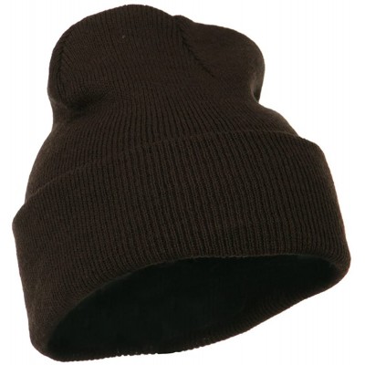 Skullies & Beanies Super Stretch Knit Watch Cap Beanie - Brown - C011LUGUY6P $8.97