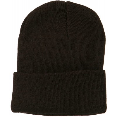 Skullies & Beanies Super Stretch Knit Watch Cap Beanie - Brown - C011LUGUY6P $8.97