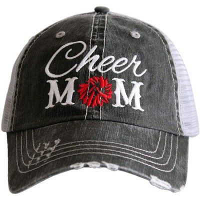 Baseball Caps Cheer Mom Trucker Hat-Red-one Size - CU18ONYLAM4 $18.24