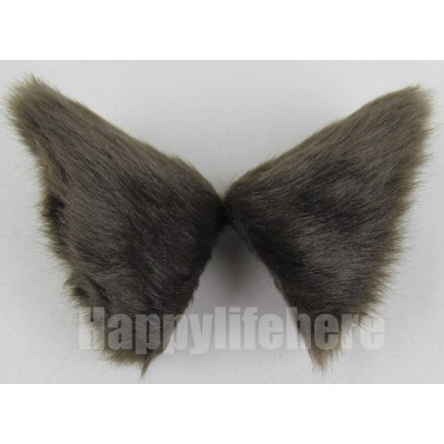 Headbands Long Fur Cat Ears and Cat Tail Set Halloween Party Kitty Cosplay Costume Kits (Brown) - Brown - C612GZVFCGB $16.18