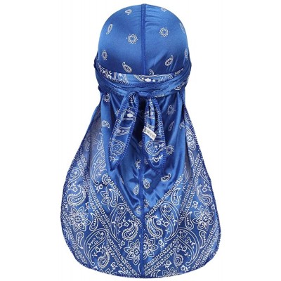 Skullies & Beanies Assorted Paisley Bandana Headwraps Womens - Blue-red - C818SNASE3Y $11.83