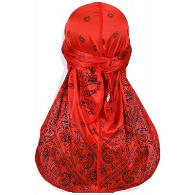 Skullies & Beanies Assorted Paisley Bandana Headwraps Womens - Blue-red - C818SNASE3Y $11.83