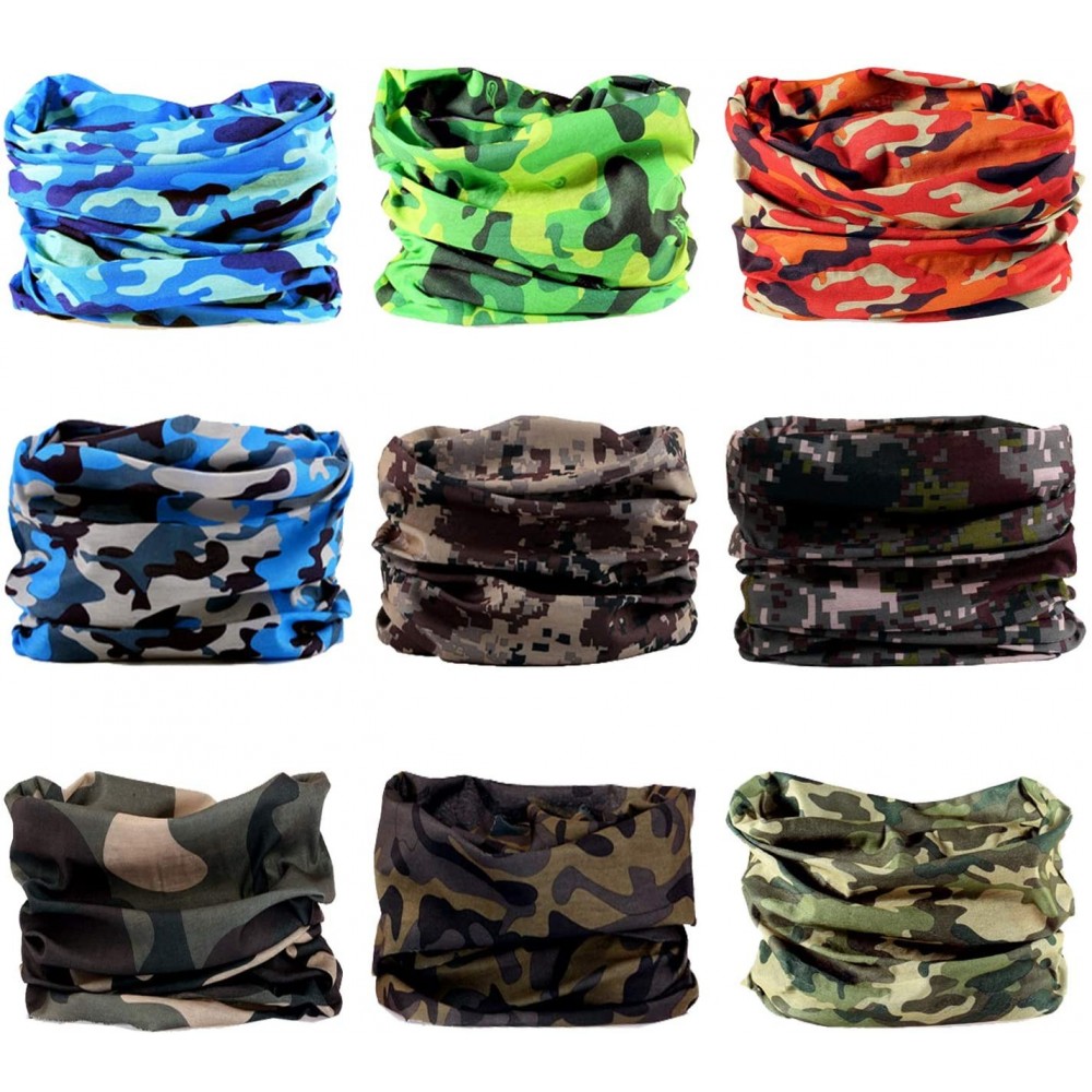 Headbands Outdoor Multi Function Elastic Seamless Scarf Sport Wide Headband - Camel A - CQ18QYLDI33 $16.34