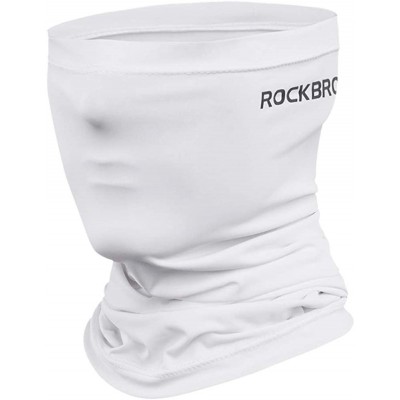 Balaclavas RockBros UPF50+ Balaclava Face Cover- Cool-Feeling Bandana Magic Scarf- Neck Gaiter Unisex - White - CD197Y4S075 $...