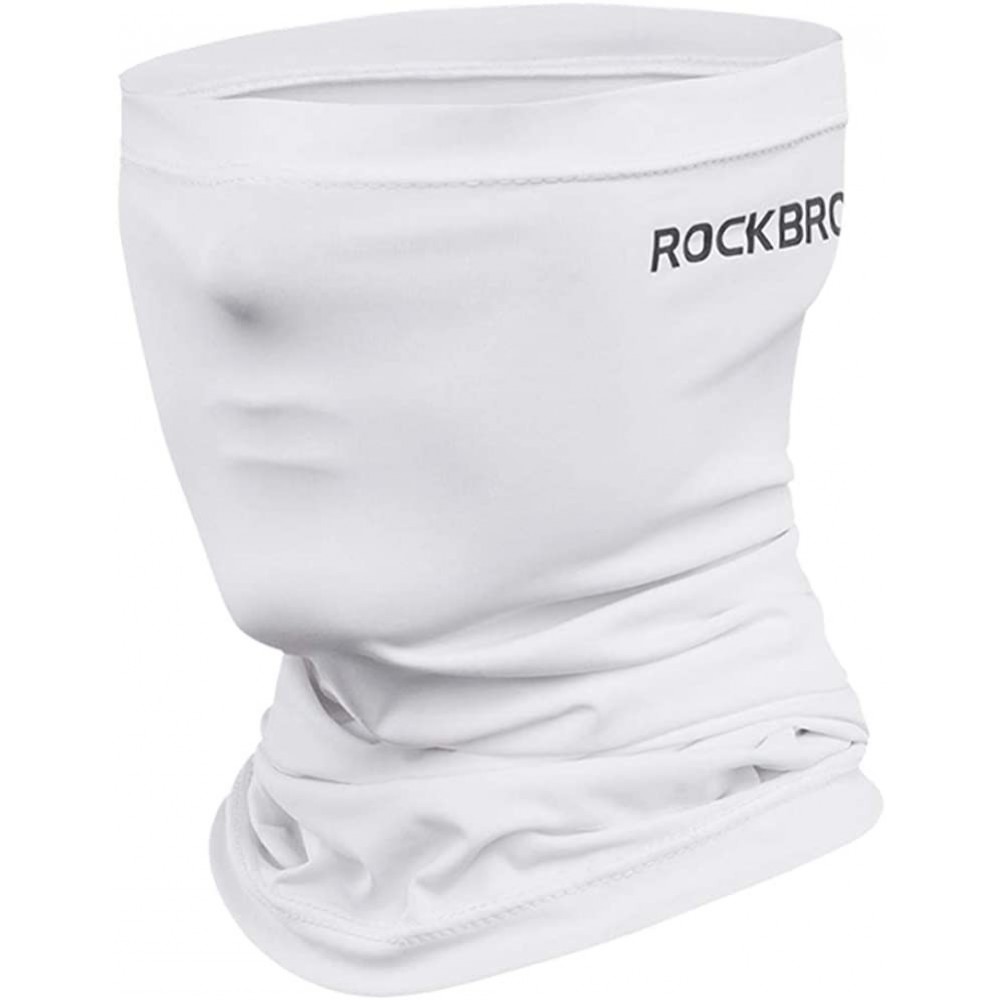 Balaclavas RockBros UPF50+ Balaclava Face Cover- Cool-Feeling Bandana Magic Scarf- Neck Gaiter Unisex - White - CD197Y4S075 $...